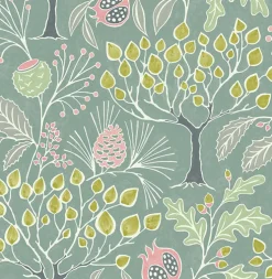Brewster/ASP 2903-25832 Shiloh Green Botanical Wallpaper Sale