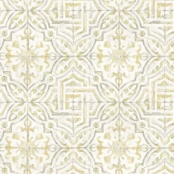 Brewster 3120-12337 Sonoma Yellow Beach Tile Wallpaper Hot