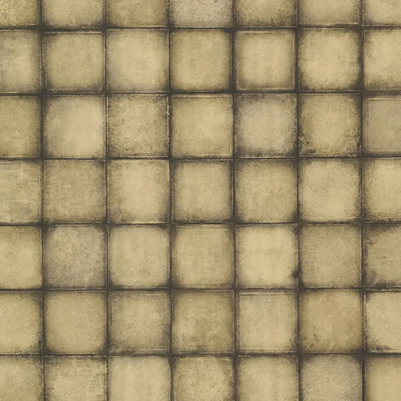 Brewster 2766-24083 Soucy Gold Tiles Wallpaper New