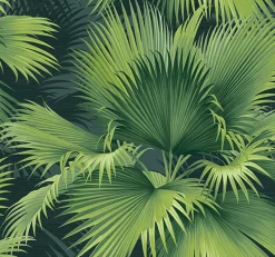 Brewster/ASP 2927-40104 Summer Palm Dark Green Tropical Wallpaper> Architectural