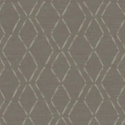 Brewster 3118-12654 Tapa Brown Trellis Wallpaper> Mens & Lodge