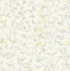 Brewster/ASP 2964-25933 Thea Light Grey Floral Trail Wallpaper> Architectural