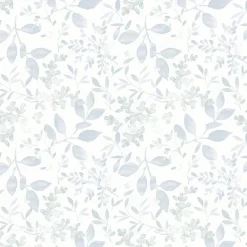 Brewster 3122-11112 Tinker Light Blue Woodland Botanical Wallpaper Discount