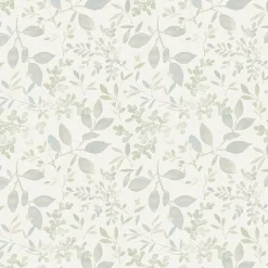 Brewster 3122-11114 Tinker Teal Woodland Botanical Wallpaper> Architectural