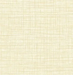 Brewster 2767-24275 Tuckernuck Yellow Linen Wallpaper> Damask, Trellis & Geometrics