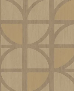 Brewster 395811 Tulip Gold Geometric Trellis Wallpaper New