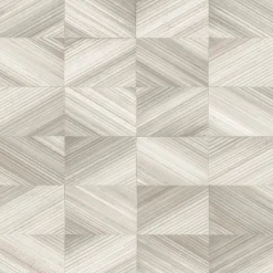 Brewster/ASP 2922-25377 Ulysses Taupe Geometric Wood Wallpaper> Florals