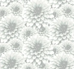 Brewster/ASP 2861-87519 Umbra Light Grey Floral Wallpaper Clearance