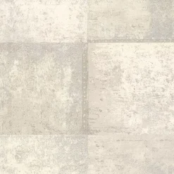 Brewster 2927-10902 Vela Ivory Distressed Geometric Wallpaper> Florals