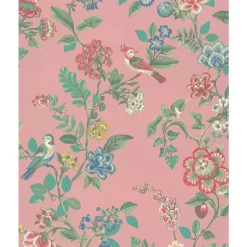 Brewster 375063 Willem Blush Painted Garden Wallpaper New