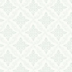 Brewster 3119-13533 Wynonna Teal Geometric Floral Wallpaper> Florals
