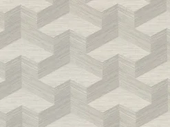 Brewster/ASP 2829-82053 Y Knot Light Grey Geometric Texture Wallpaper Hot