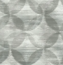Brewster/ASP Alchemy Grey Geometric Wallpaper> Florals
