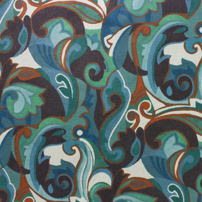 Richloom Armand Rainforest Fabric> Paisley