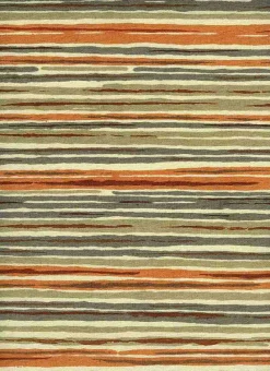 Laura Kiran Artstripe Print Sunset Fabric> Stripes & Chevrons