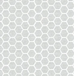 Brewster/ASP Aura Grey Honeycomb Wallpaper Best