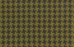 Laura Kiran Big Houndstooth Chocolate Clay Fabric> Plaids & Checks