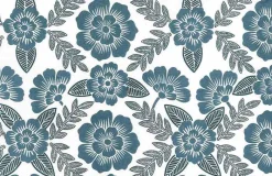 Laura Kiran Bohemia Print Chambray Fabric> Florals