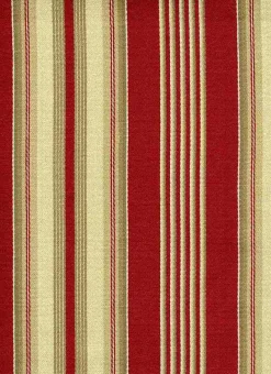 Laura Kiran Bordeaux Stripe Tomato Fabric> Stripes & Chevrons