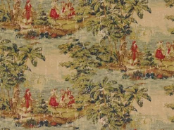 Stock/Covington Bosporus Antique Red Covington Fabric> Toile