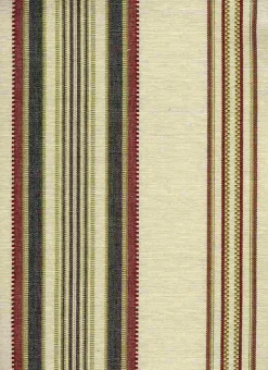 Laura Kiran Casablanca Stripe Natural Fabric> Stripes & Chevrons
