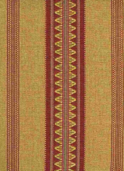 Laura Kiran Catalan Stripe Berry Gold Fabric Online