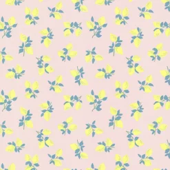 Brewster Citron Soft Pink Juicy Lemon Wallpaper> Architectural