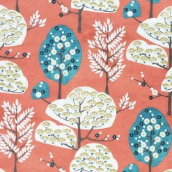 Regal Cora Coral Fabric> Florals