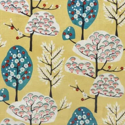 Regal Cora Saffron Fabric> Florals