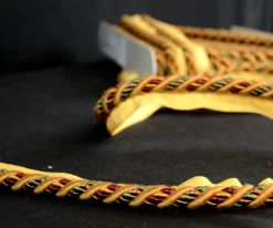 Classical Elements CS300 191 Gold Red Green Lip Cord Trim> Toile