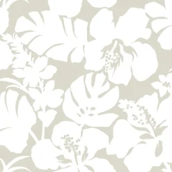 York CV4438 Cream Hibiscus Arboretum Wallpaper Sale