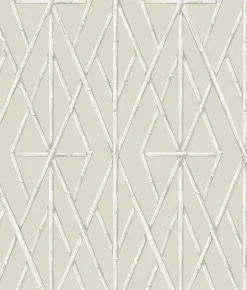York CV4450 Cream Riviera Bamboo Trellis Wallpaper> Florals