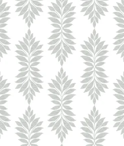 York CV4428 Light Gray Broadsands Botanica Wallpaper> Architectural