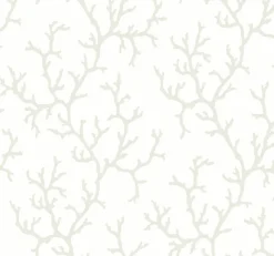 York CV4431 White Coral Island Wallpaper Discount