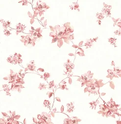 Brewster Cyrus Rose Floral Wallpaper> Architectural
