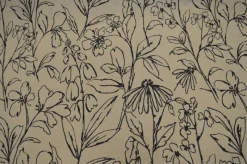 Stock/Covington Daisy Black Tan Covington Fabric> Specialty