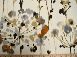 Stock/Bartson Dandelion Slate Bartson Fabric> Florals