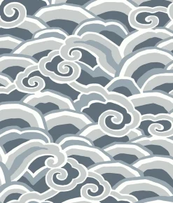 Brewster/ASP Denim Decowave Wallpaper> Damask, Trellis & Geometrics