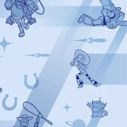 York DI0925 Blue Disney and Pixar Toy Story 4 Retro Wallpaper New
