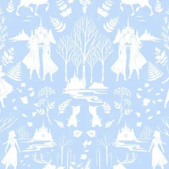 York DI1012 Blue/Glitter Disney Frozen 2 Nordic Wallpaper Sale