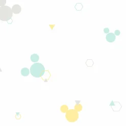 York DI0928 Green/Yellow Disney Minnie Mouse Dots Wallpaper Sale