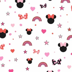 York DI0992 Red Disney Minnie Mouse Rainbow Wallpaper> Kids