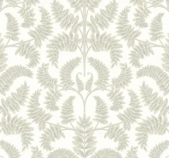 York DM4963 Beige Royal Fern Damask Wallpaper Online