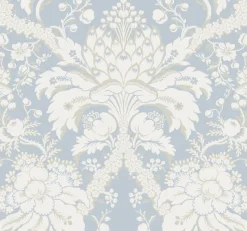 York DM4955 Blue French Artichoke Dam Wallpaper> Florals