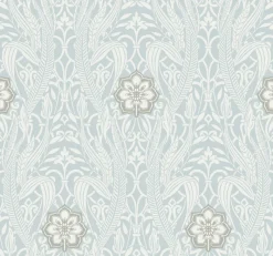 York DM4991 Blue Gatsby Damask Wallpaper> Florals