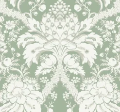 York DM4954 Green French Artichoke Dam Wallpaper> Florals