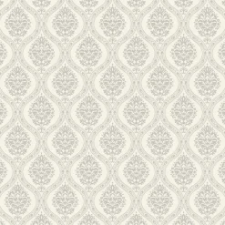 York DM5027 Taupe Petite Ogee Wallpaper> Florals