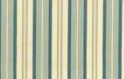 Laura Kiran Dover Stripe Cream Aqua Blue Fabric> Stripes & Chevrons
