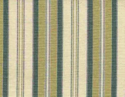 Laura Kiran Dover Stripe Cream Green Hay Fabribc> Stripes & Chevrons
