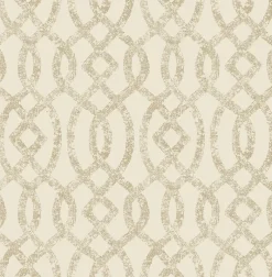 Brewster/ASP Ethereal Bronze Trellis Wallpaper> Florals